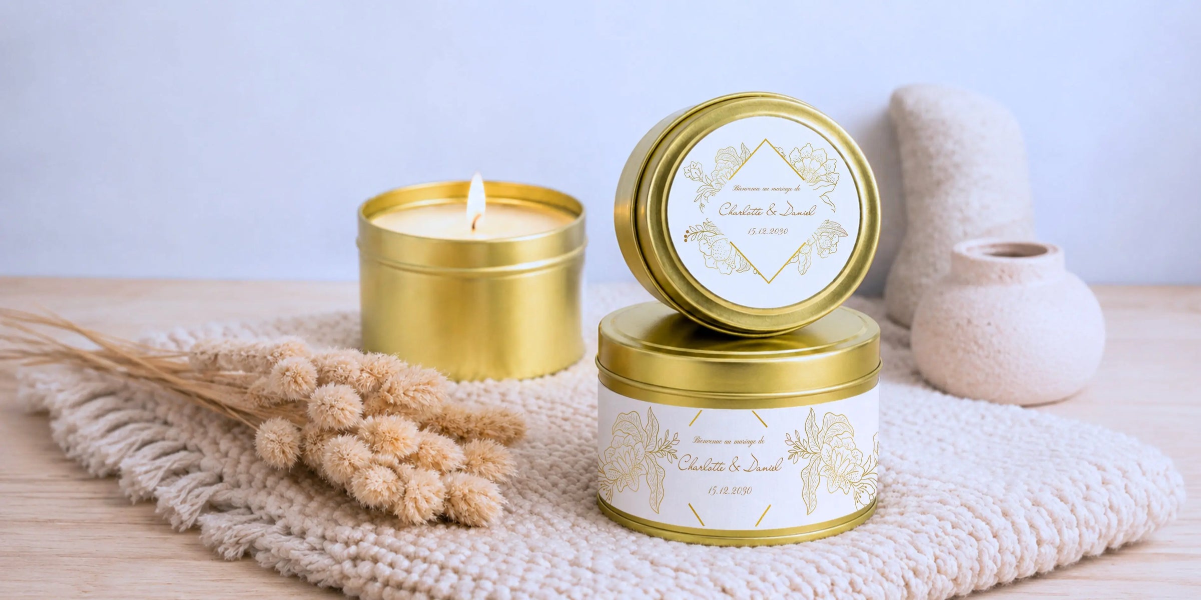 Bougies pour vos évènements