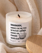 Bougie cocooning personnalisée pour maman en cire végétale — Atelier 430
