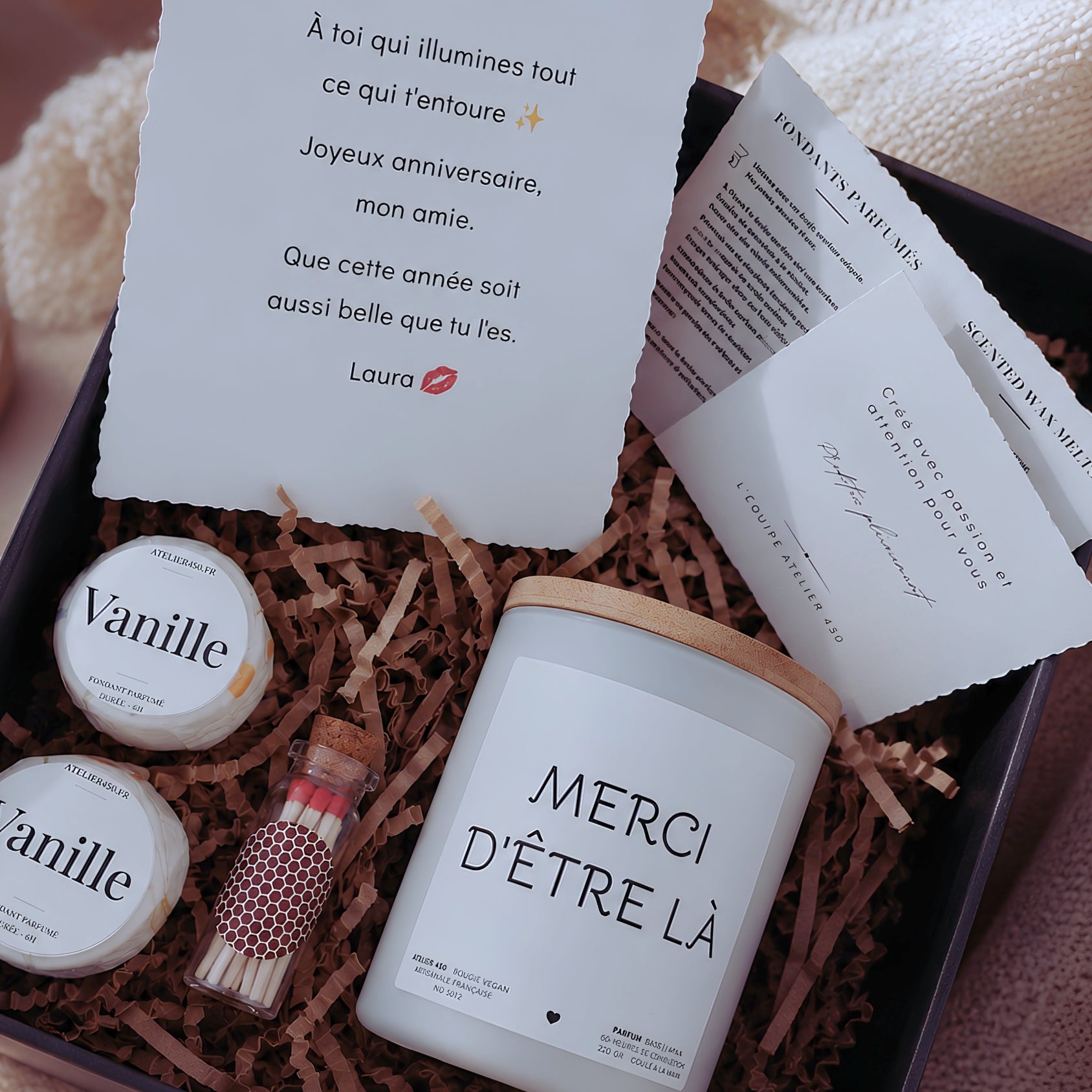 Coffret de bougie à message Atelier 430