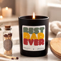 Bougie personnalisée « Best Dad Ever » avec boîte noire – Atelier 430