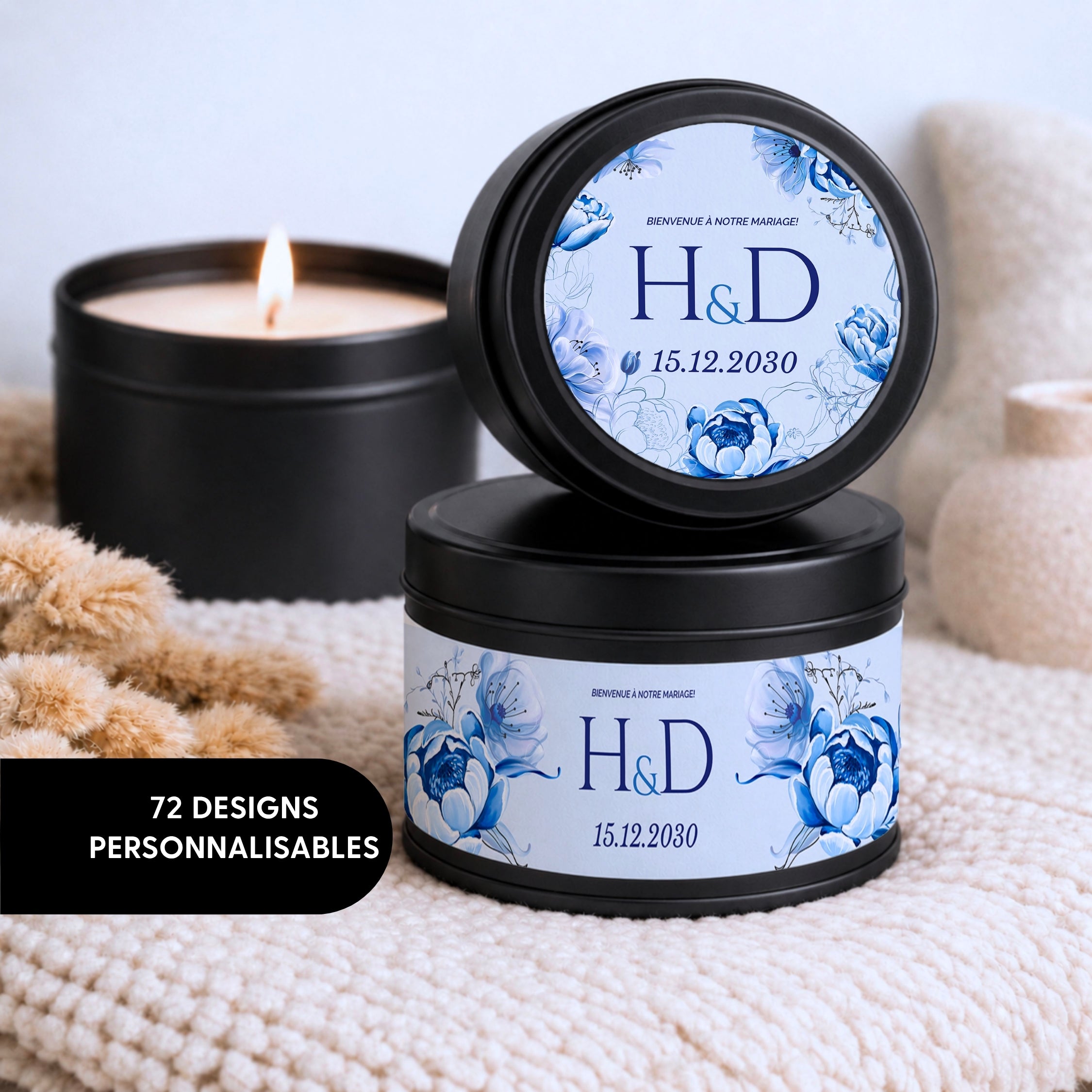 Mini bougie artisanale personnalisée - atelier 430
