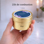 petite bougie personnalisée artisanale 90g avec 25h de combustion pour cadeaux invités et événements – Atelier 430