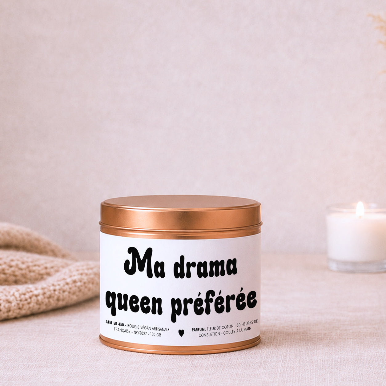 cadeau-humour-drama-queen-bougie-personnalisable-boite-cuivree-atelier-430
