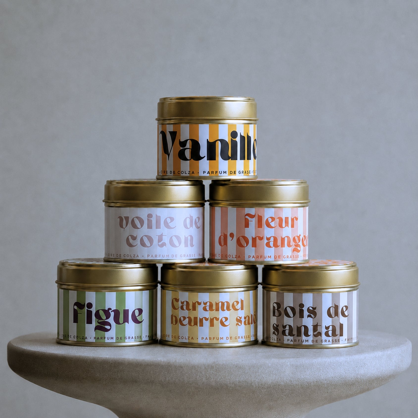 Coffret de mini bougies parfumées personnalisées – Atelier 430