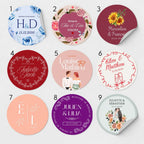 72 designs d’étiquettes personnalisables pour bougies cadeaux invités Atelier 430