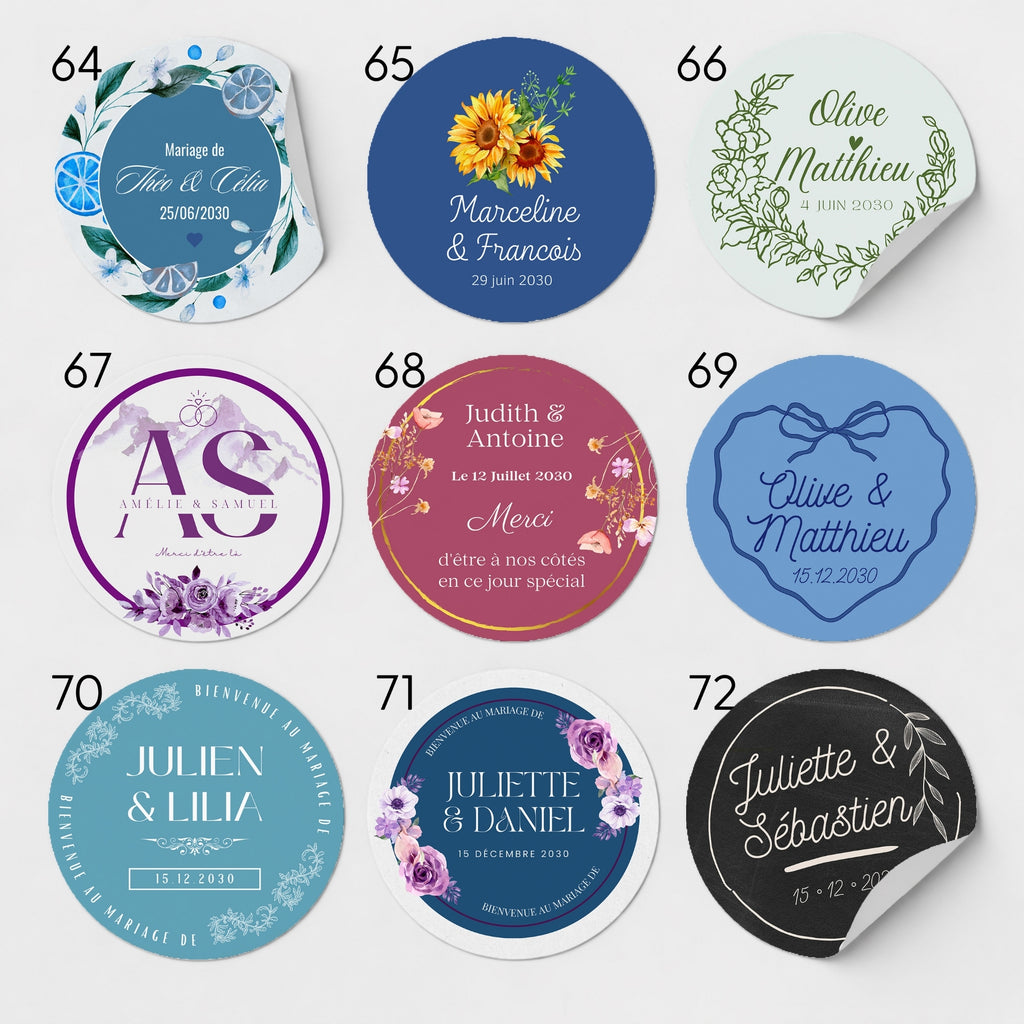 Des étiquettes personnalisées qu’on garde après la fête, fabriquées artisanalement par Atelier 430