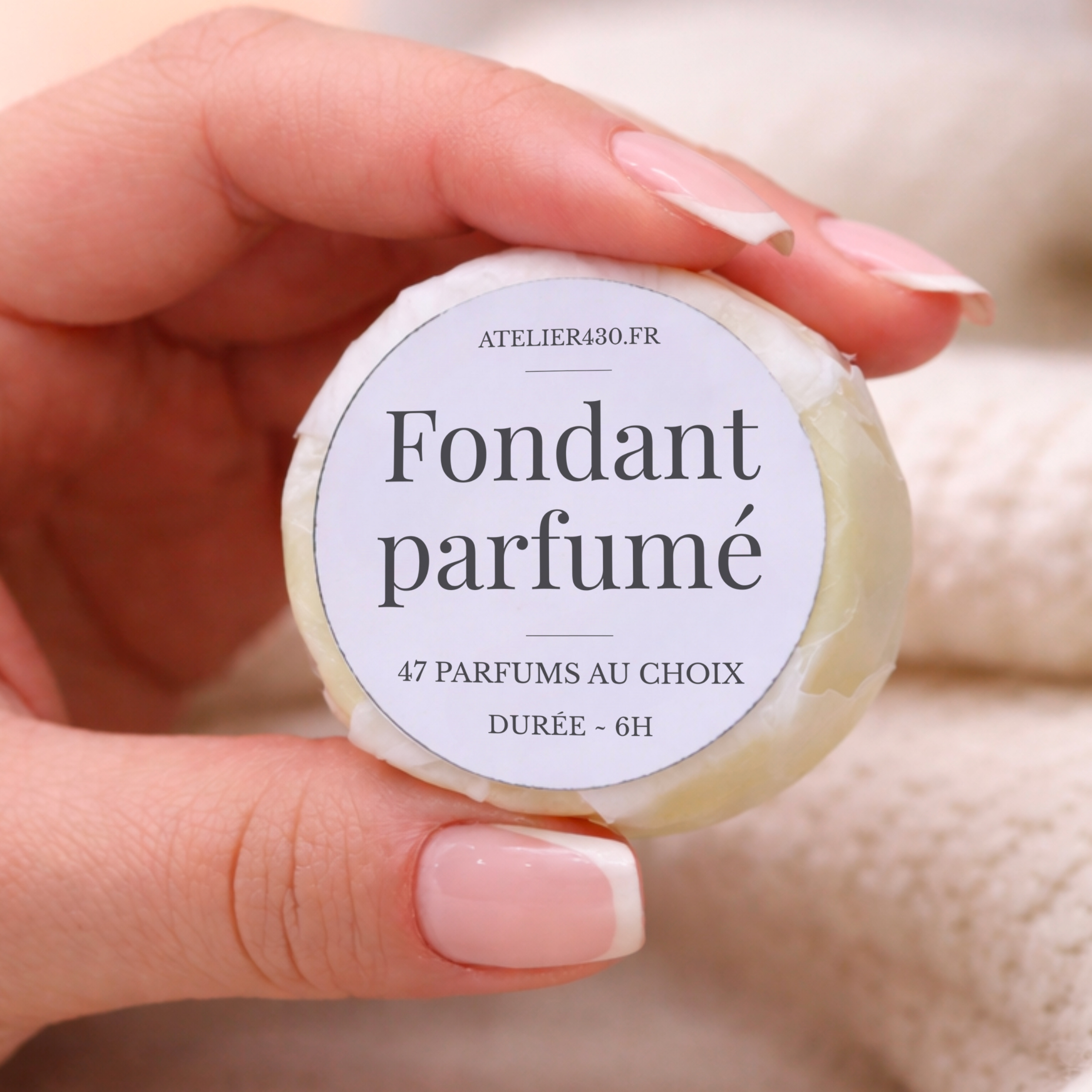 Fondant de cire parfumé Atelier 430 avec parfum au choix fabriqué artisanalement
