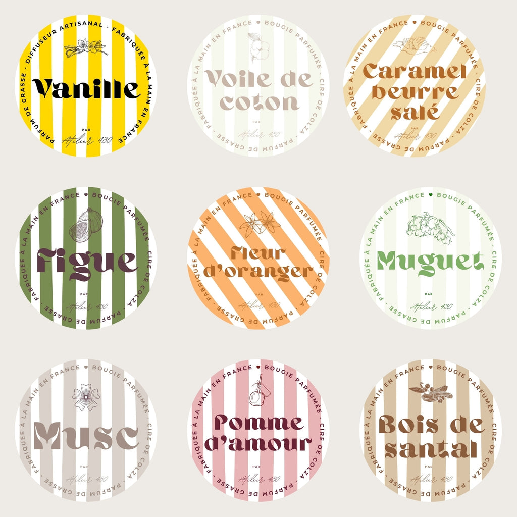 Coffret de bougies miniatures parfumées – Atelier 430